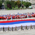 В Бердске торжественно отметили День Государственного флага России