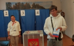 На избирательном участке в Лесхозе первым проголосовал 18-летний бердчанин