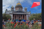 Наши рулят! На велосипедах по России колесят вместе с родителями школьники Бердска